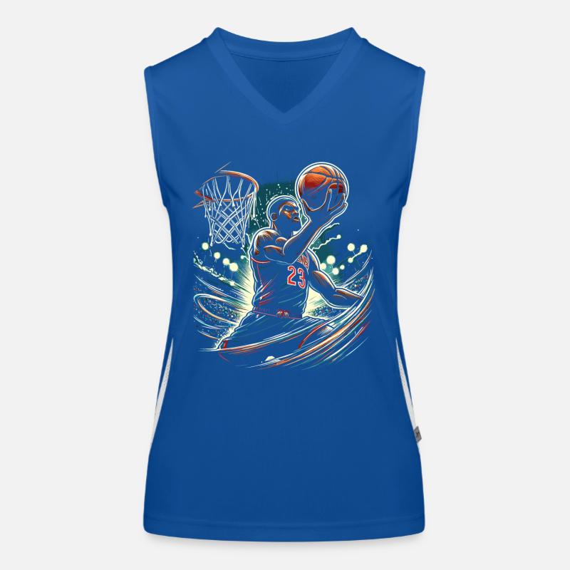 Basketteur Débardeur respirant contrasté Femme
