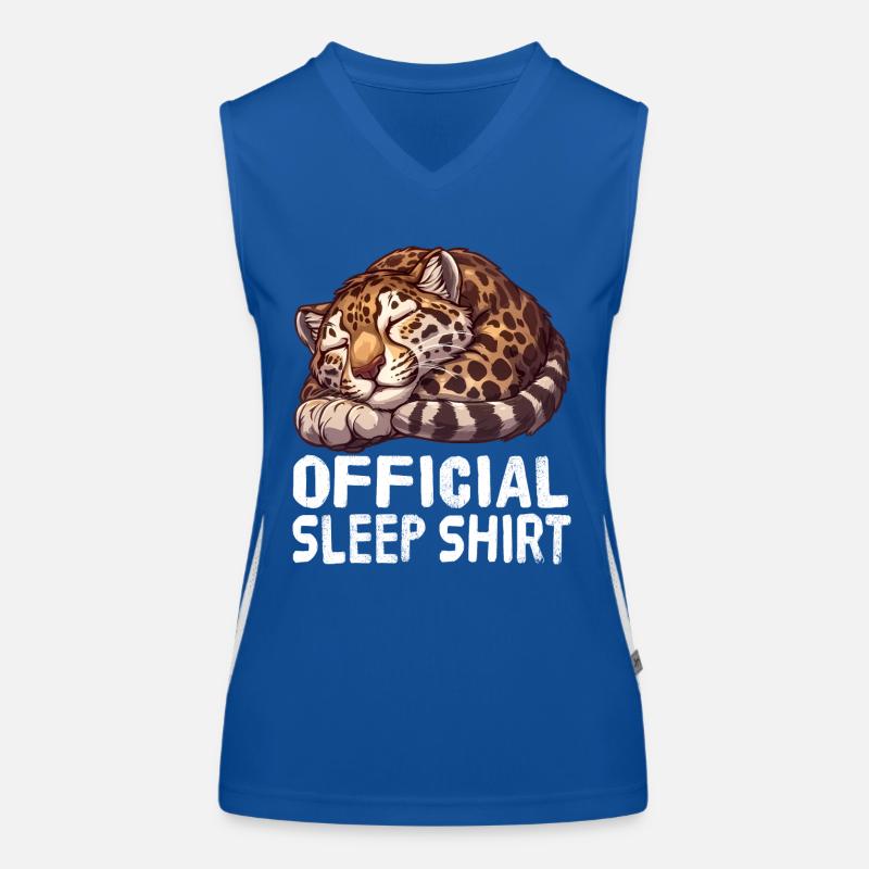 Official Sleep Shirt Clouded Clouded Leopard Women's Functional Contrast Tank Top