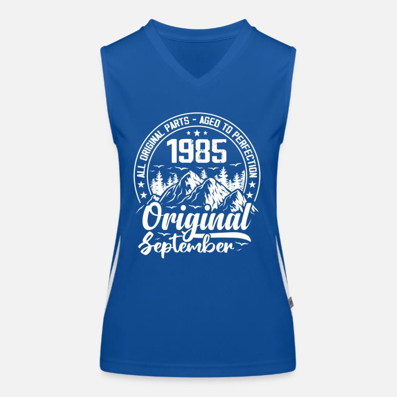 September 1985 Original:39 Years Anniversary Gift Women's Functional Contrast Tank Top