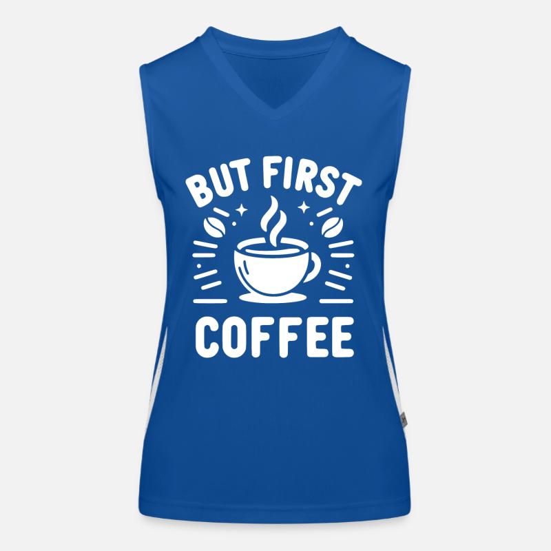 But First Coffee Women's Functional Contrast Tank Top