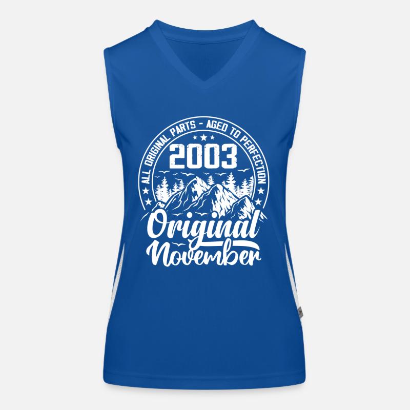 November 2003 Original 21 Year Old Birthday Gift Women's Functional Contrast Tank Top