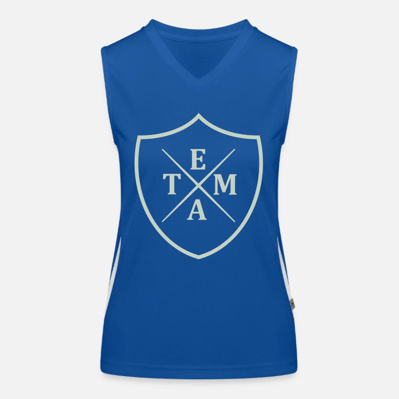 team wappen Funktionelles Kontrast-Tank Top für Frauen