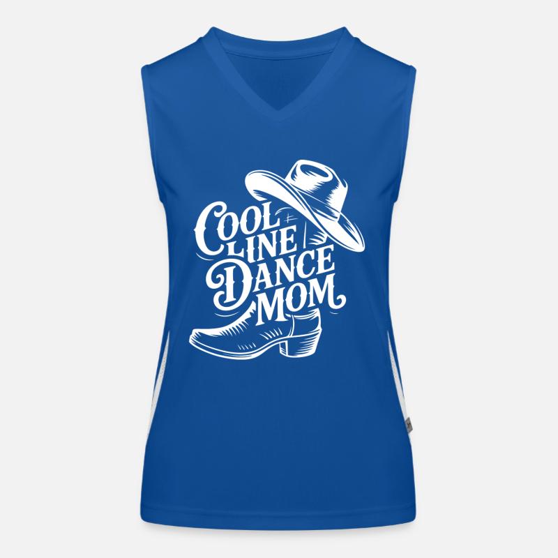 Line Dance Mom Linedance Mama Geschenk Funktionelles Kontrast-Tank Top für Frauen