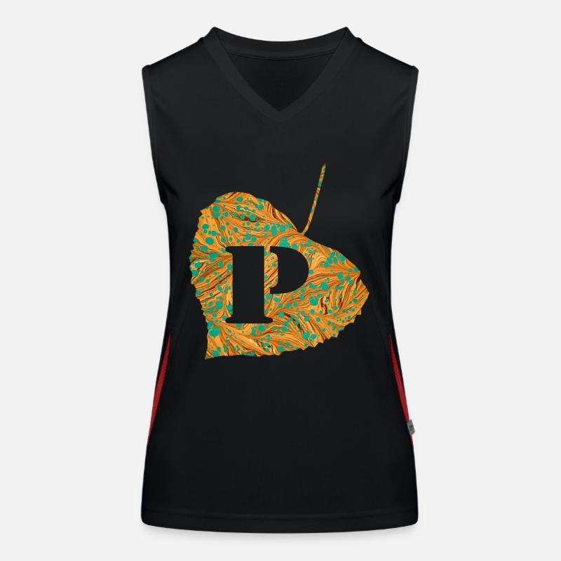 blatt e 95 p Funktionelles Kontrast-Tank Top für Frauen