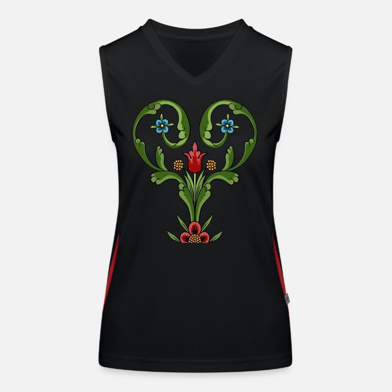 RUSTIC HEART Women's Functional Contrast Tank Top