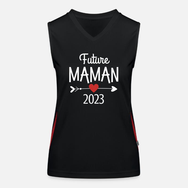 Future Maman 2023 Cadeau Annonce de grossesse Débardeur respirant contrasté Femme