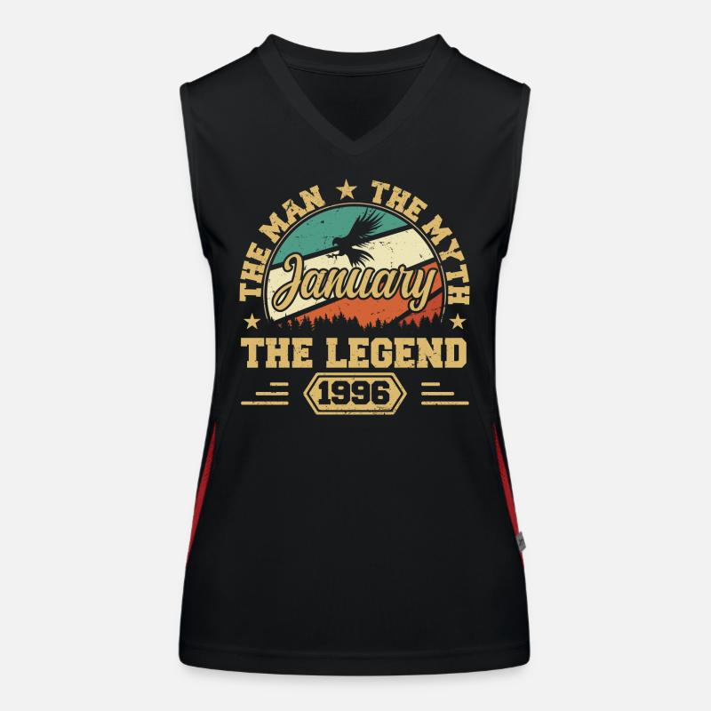 Die Legenden wurden im Januar 1996 geboren Funktionelles Kontrast-Tank Top für Frauen