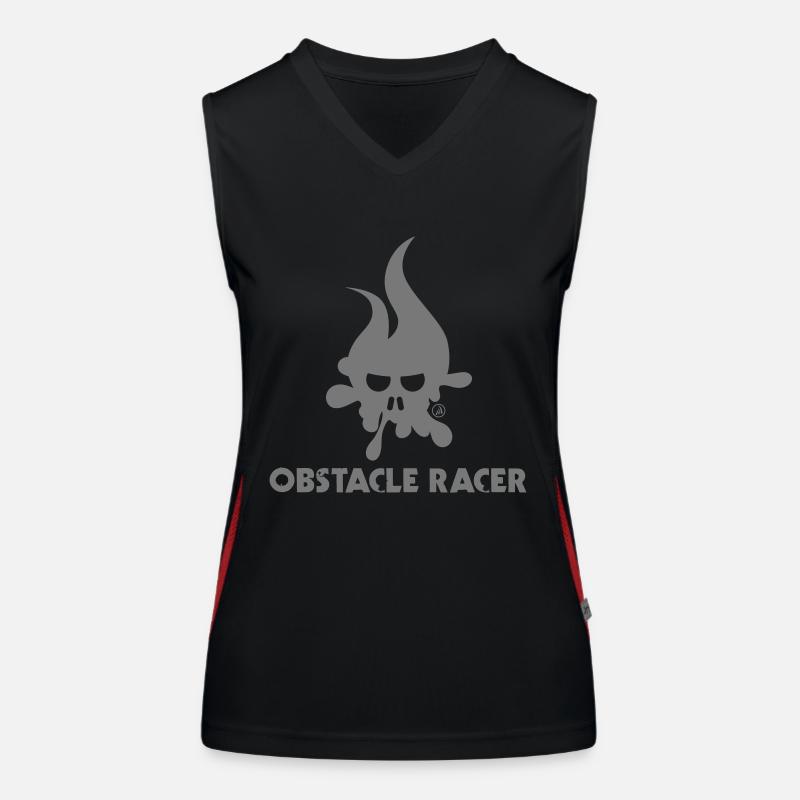Hindernis Racer Elemente Funktionelles Kontrast-Tank Top für Frauen