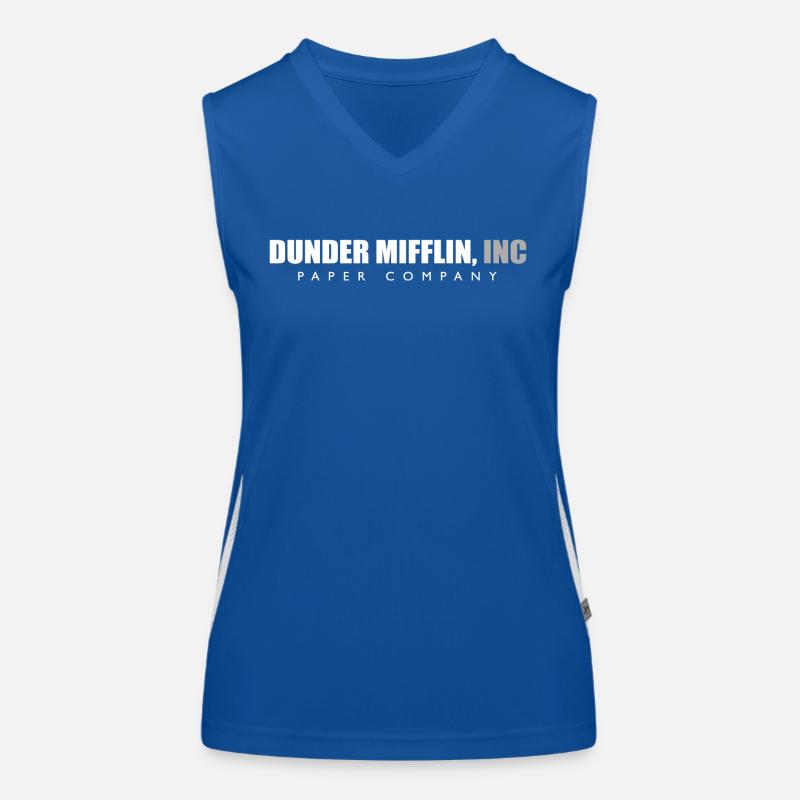 dunder mifflin Quote Graphic Bestsellers Women's Functional Contrast Tank Top