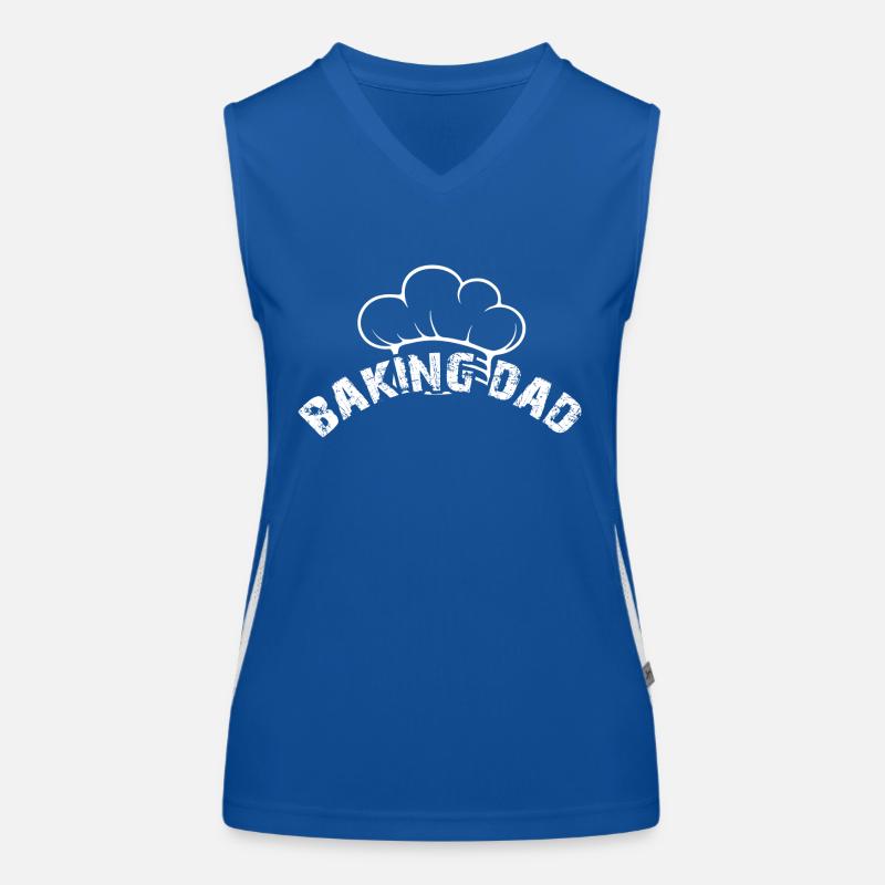 The Baking Dad - Dad Bakes Bread Women's Functional Contrast Tank Top
