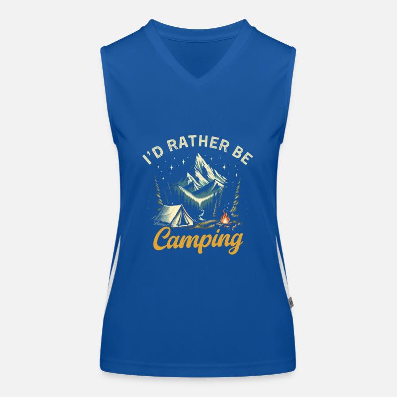Je préfère camper Débardeur respirant contrasté Femme