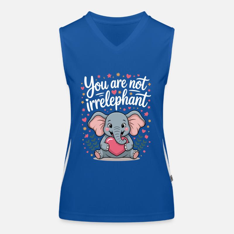 You Are Not Irrelephant Women's Functional Contrast Tank Top