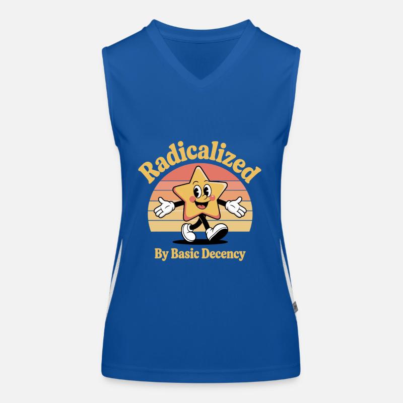 Radicalisé par la décence élémentaire Débardeur respirant contrasté Femme