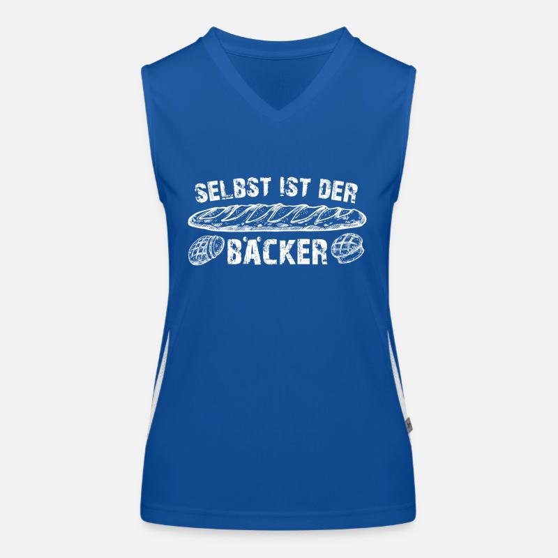 Selbst ist der Bäcker - Brot backen Funktionelles Kontrast-Tank Top für Frauen