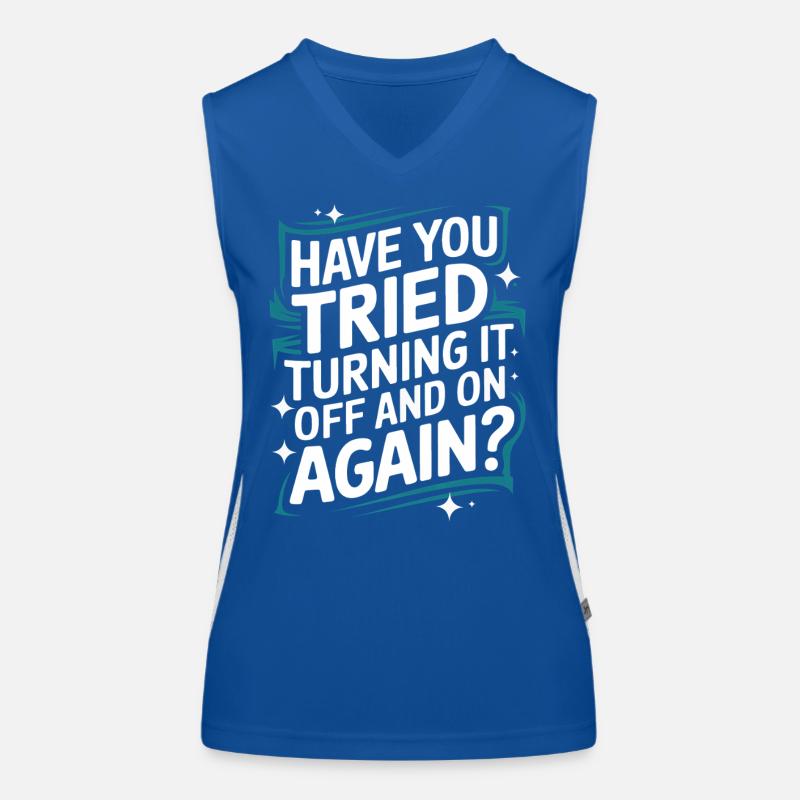 Technical Support Computer Women's Functional Contrast Tank Top