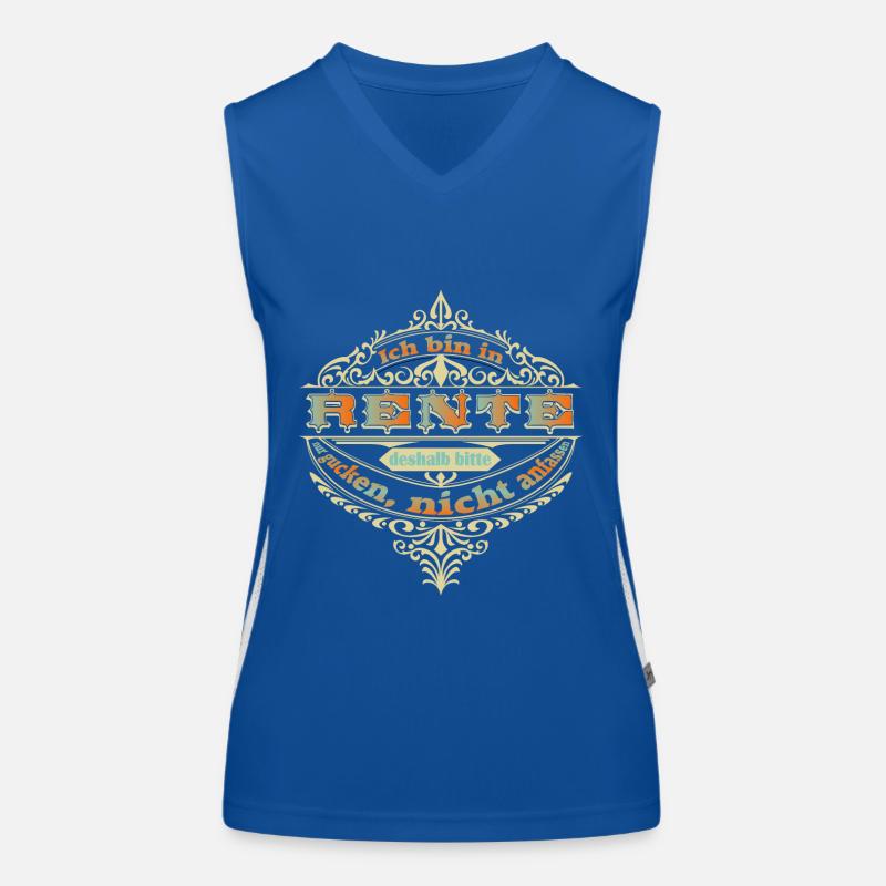 Rente, Rentner, Rentnerin Funktionelles Kontrast-Tank Top für Frauen