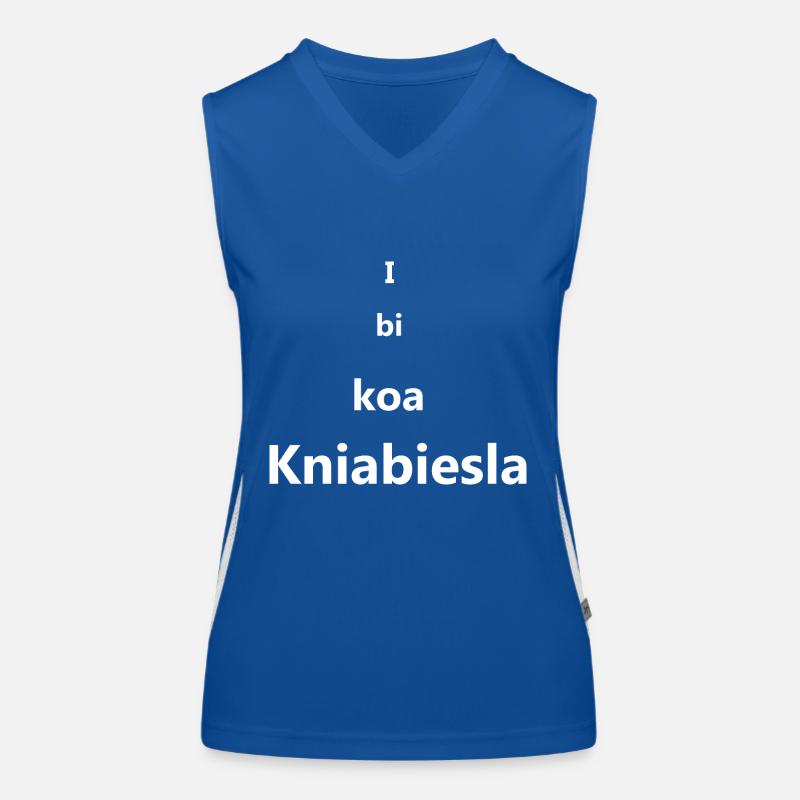 bayerisch lustig stark Funktionelles Kontrast-Tank Top für Frauen