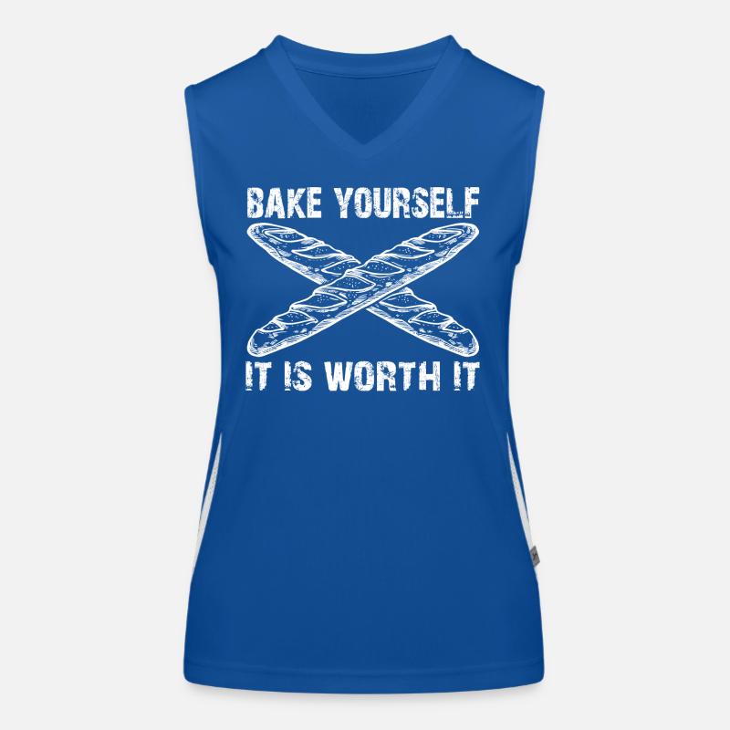 It's worth baking yourself Women's Functional Contrast Tank Top