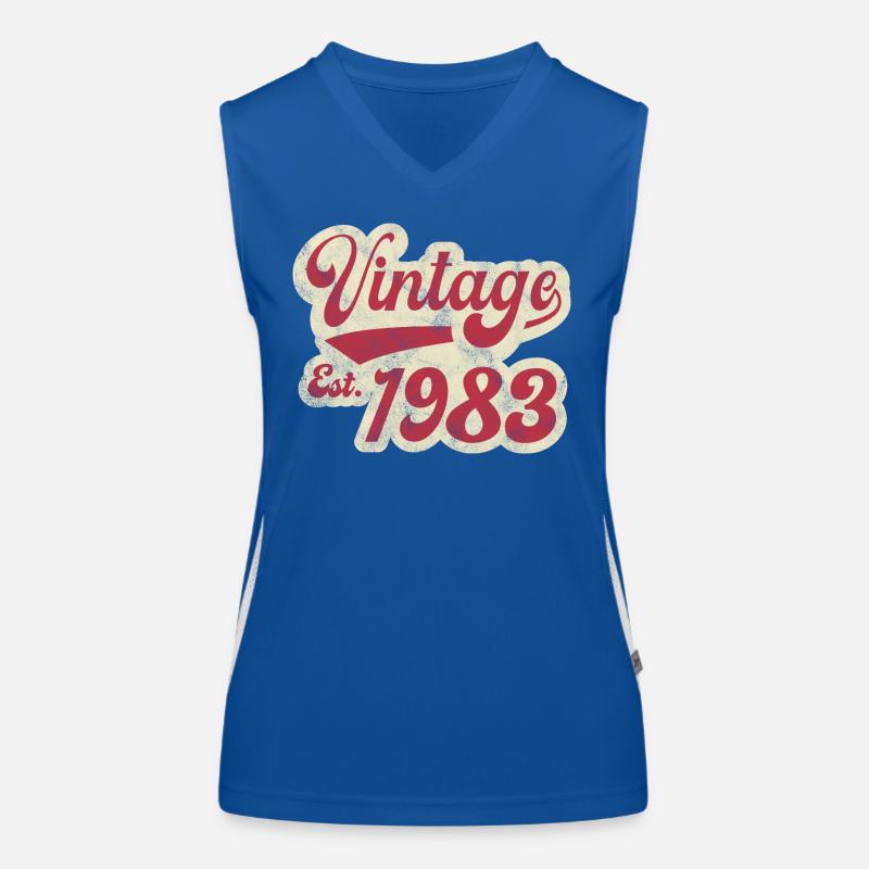 Vintage Est 1983 Débardeur respirant contrasté Femme