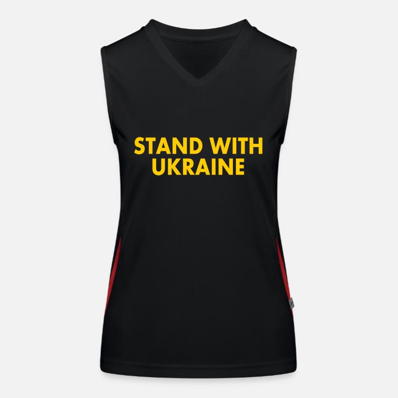 stand with ukraine Débardeur respirant contrasté Femme