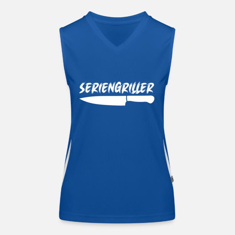 Ich bin ein Seriengriller - ich muss immer grillen Funktionelles Kontrast-Tank Top für Frauen