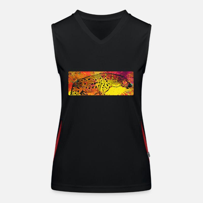 Hyäne Funktionelles Kontrast-Tank Top für Frauen