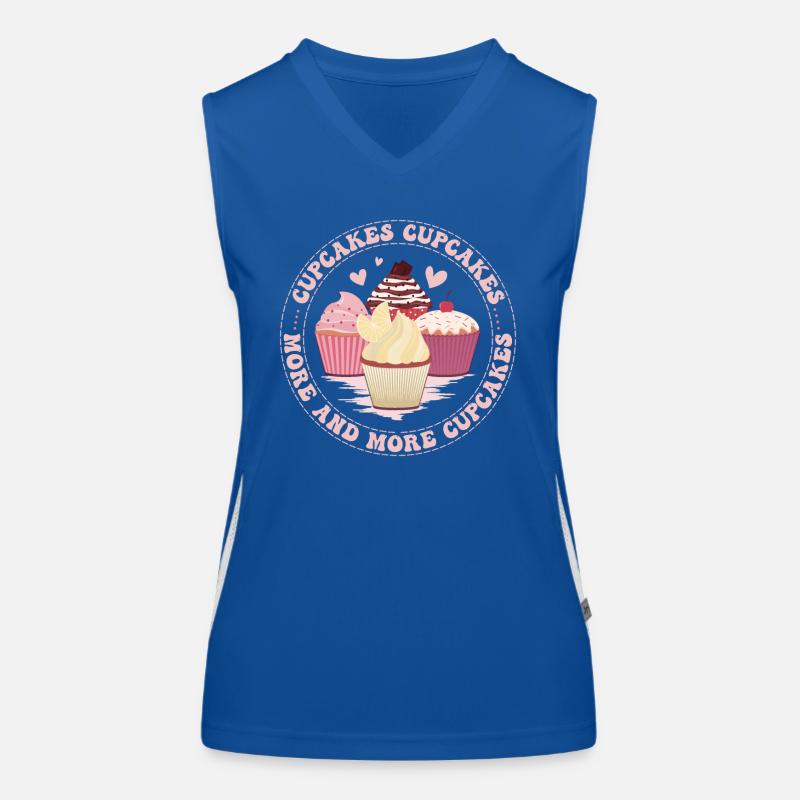 Cupcakes, immer mehr Cupcakes! Funktionelles Kontrast-Tank Top für Frauen