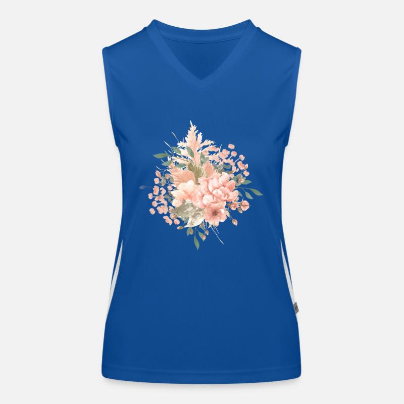 Blumen Boho Style Funktionelles Kontrast-Tank Top für Frauen