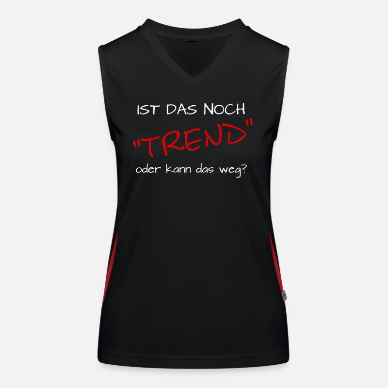 ist das noch trend oder kann das weg Funktionelles Kontrast-Tank Top für Frauen