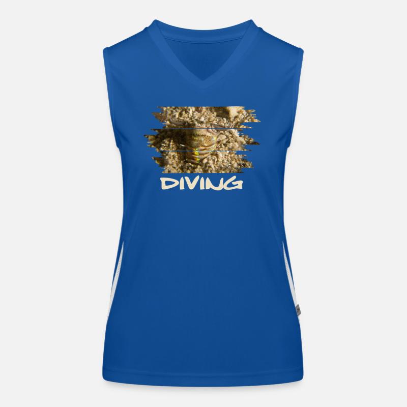 diving Bobbit bobbit worm Funktionelles Kontrast-Tank Top für Frauen