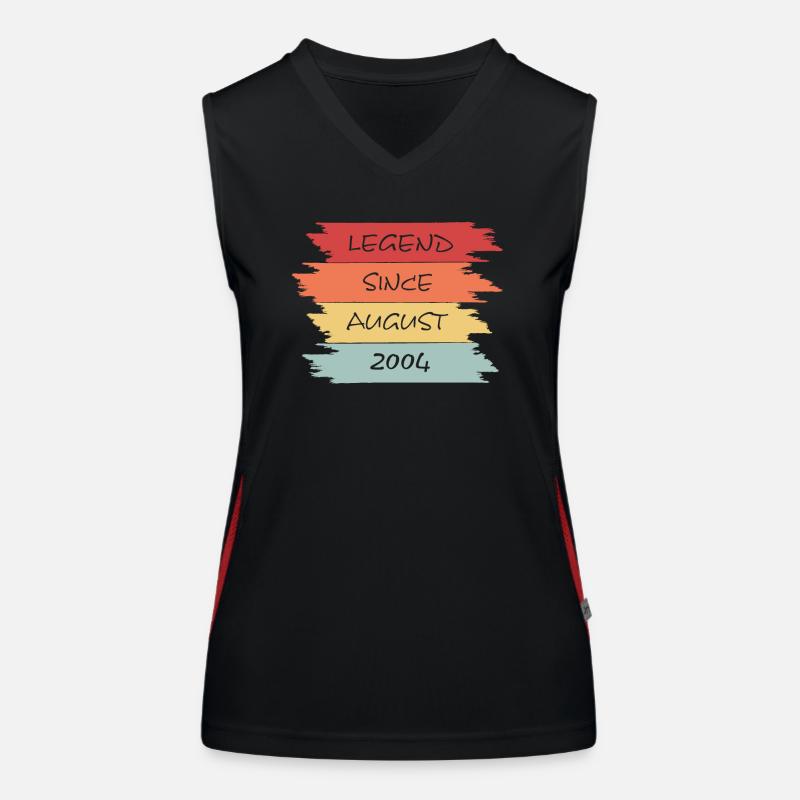 Legend Since August 2004 Funktionelles Kontrast-Tank Top für Frauen