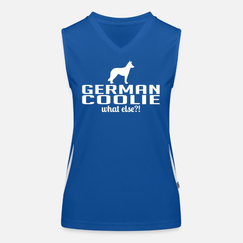 German Coolie what else Hunde Spruch Wilsigns Débardeur respirant contrasté Femme