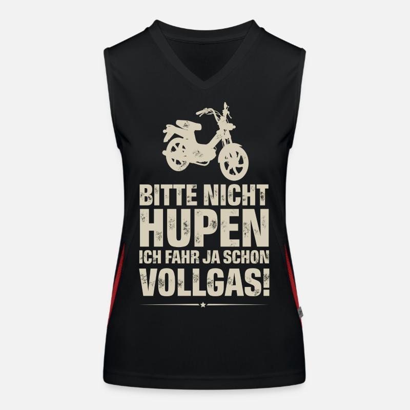 Mofa Mofafahrer Funktionelles Kontrast-Tank Top für Frauen