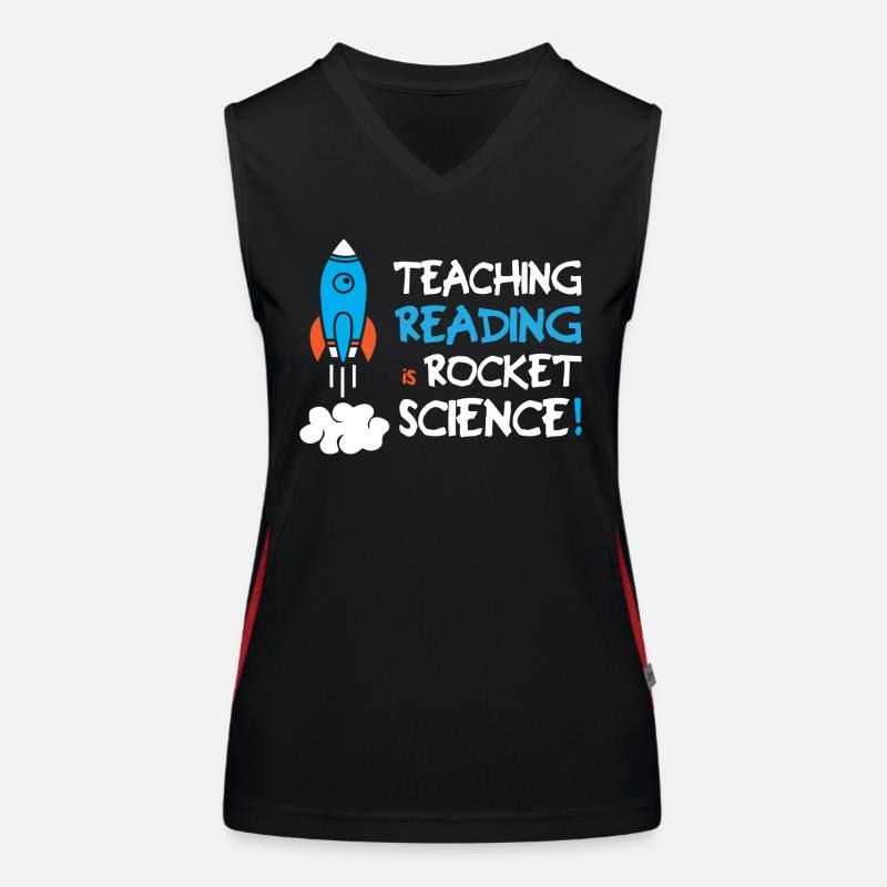 Teaching Reading Is Rocket Science Women's Functional Contrast Tank Top