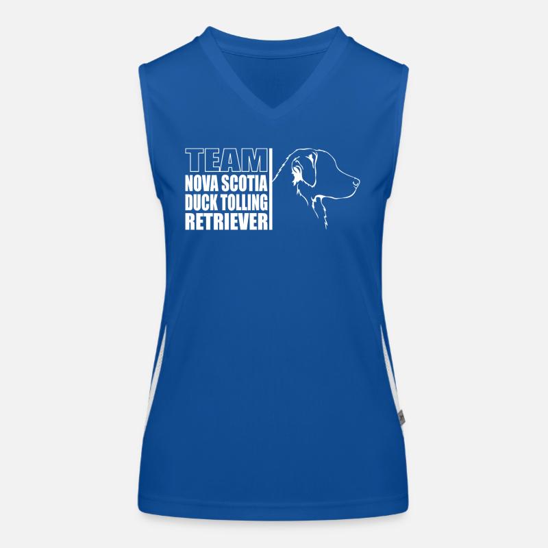 TEAM Nova Scotia Duck Tolling Retriever Wilsigns Funktionelles Kontrast-Tank Top für Frauen