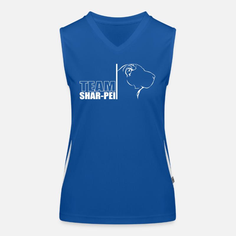 TEAM Shar Pei Hunde Hund Wilsigns Funktionelles Kontrast-Tank Top für Frauen