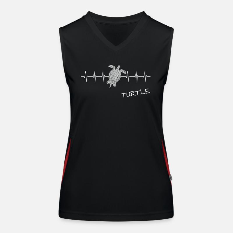 Turtle turtle Funktionelles Kontrast-Tank Top für Frauen