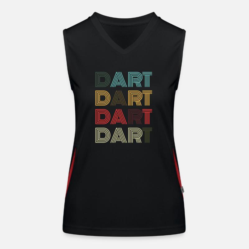 Dart Evolution Retro Darts Dart Player Hobby Women's Functional Contrast Tank Top