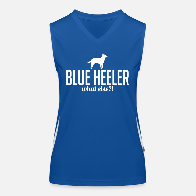 Blue Heeler what else Hundespruch Hunde Wilsigns Funktionelles Kontrast-Tank Top für Frauen