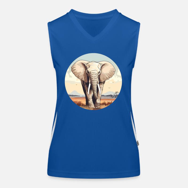 Éléphant Débardeur respirant contrasté Femme