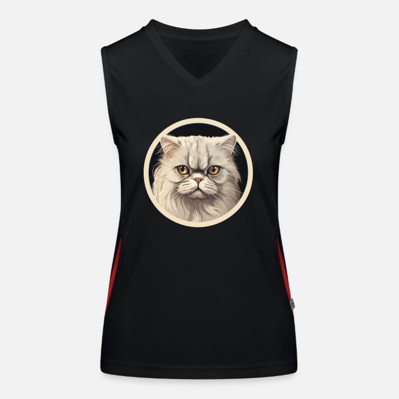 Chat persan Débardeur respirant contrasté Femme