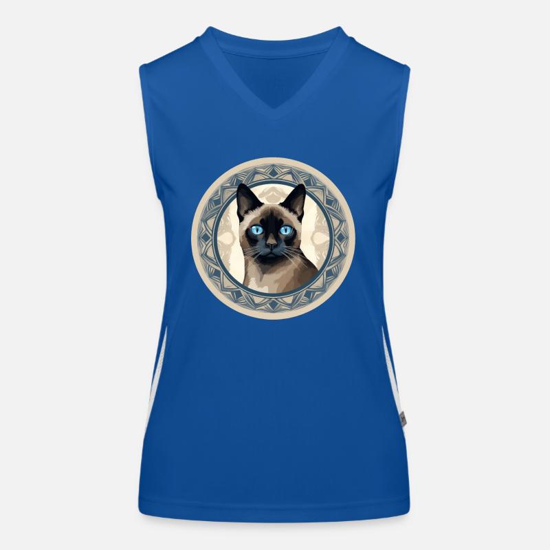 Siamese cat Women's Functional Contrast Tank Top