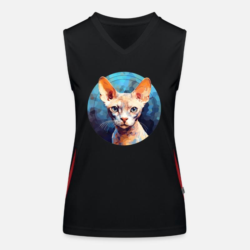 Devon Rex Katze Funktionelles Kontrast-Tank Top für Frauen