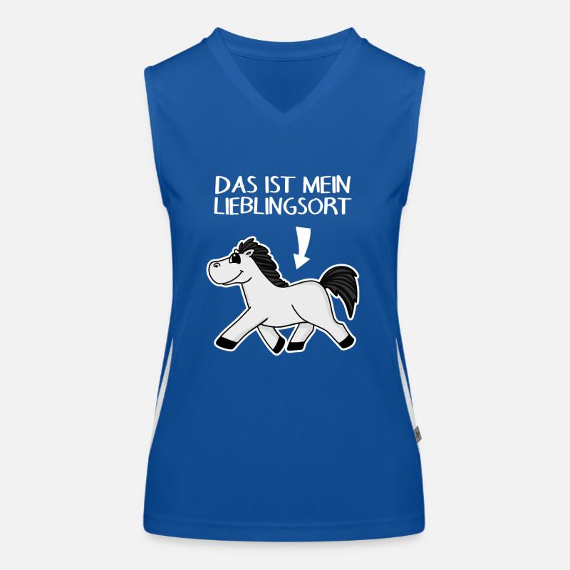 Pferdespruch Pferd Spruch Funktionelles Kontrast-Tank Top für Frauen