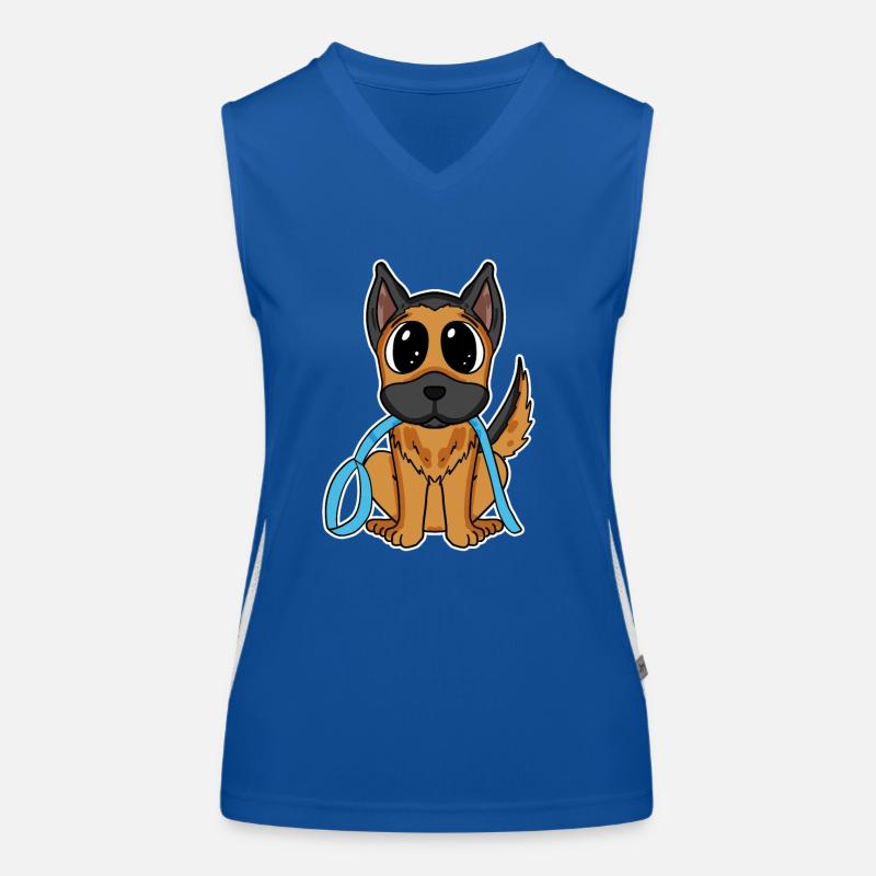 Deutscher Schäferhund Funktionelles Kontrast-Tank Top für Frauen