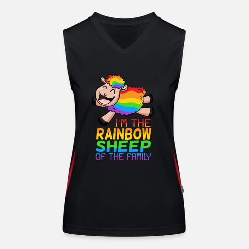 LGBT mouton mignon Débardeur respirant contrasté Femme