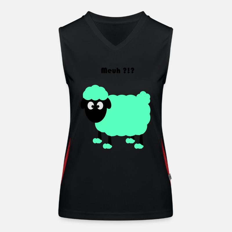 sheep Women's Functional Contrast Tank Top