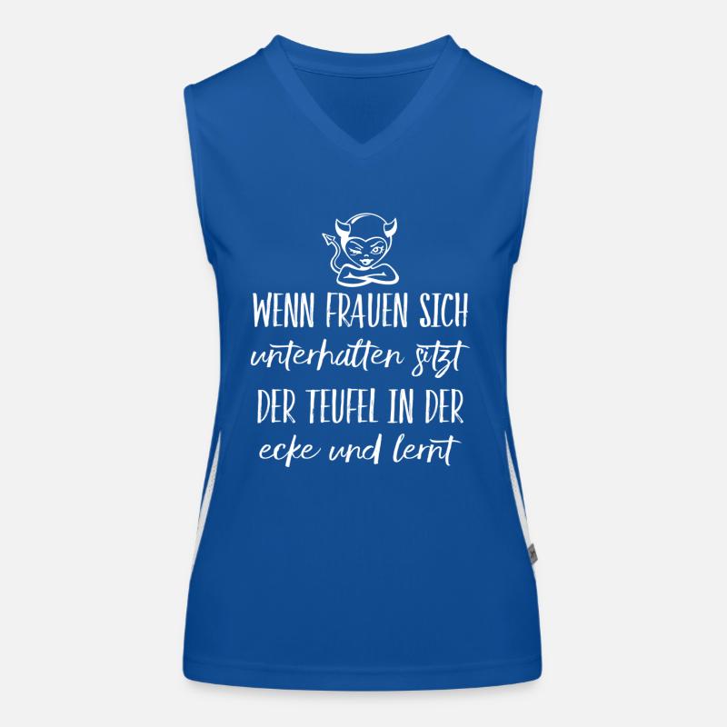 Frauen Spruch Funktionelles Kontrast-Tank Top für Frauen