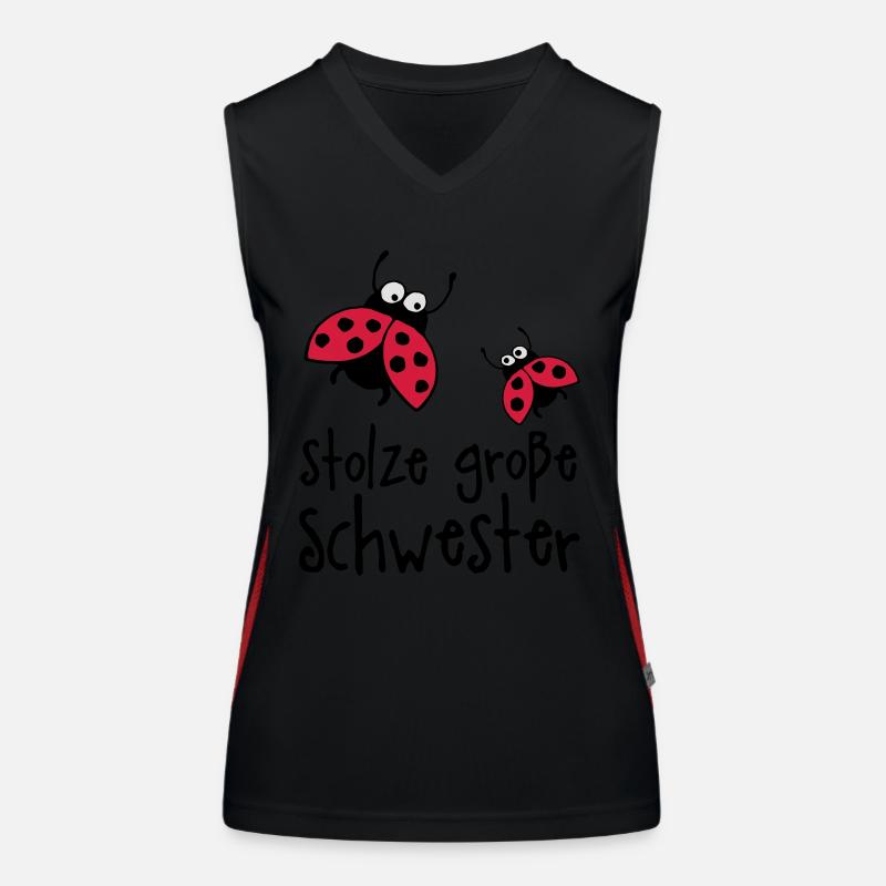stolze_grosse_schwester_a_3c Funktionelles Kontrast-Tank Top für Frauen