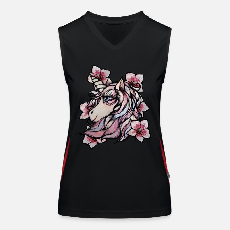 Unicorn Orchids Women's Functional Contrast Tank Top